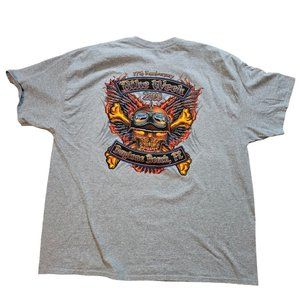 Daytona Beach Bike Week 2018 77th Annual Mens Size 3XL Shirt‎ Biker Gray
